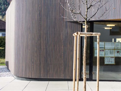 Moderne Holzfassade für die zeitgenössische Architektur – Lärche vorvergraut aus nachhaltiger