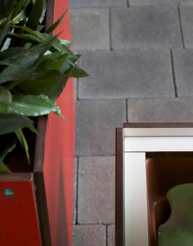 Behälter Kubus 5 Design-Pflanzkasten mit Einsätzen zum Bepflanzen