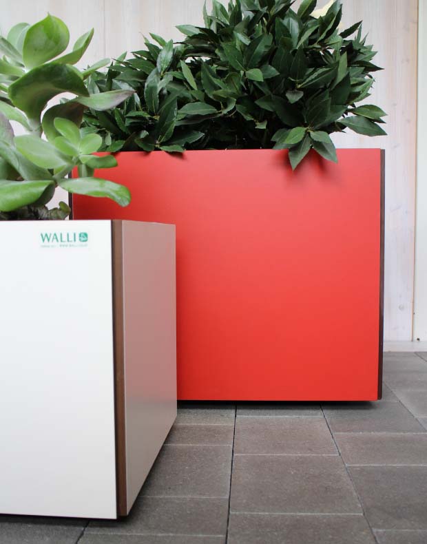 Behälter Kubus 6 Moderne Pflanzbehälter / Blumenkübel / Pflanzkübel aus HPL in exklusivem Design