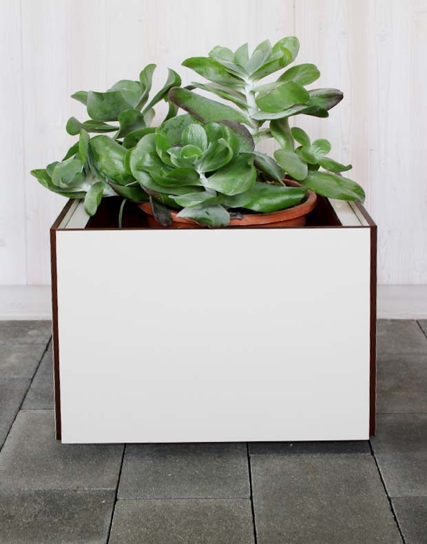 Behälter Kubus 3 Moderner Pflanzkasten / Pflanzkübel aus HPL nach Maß