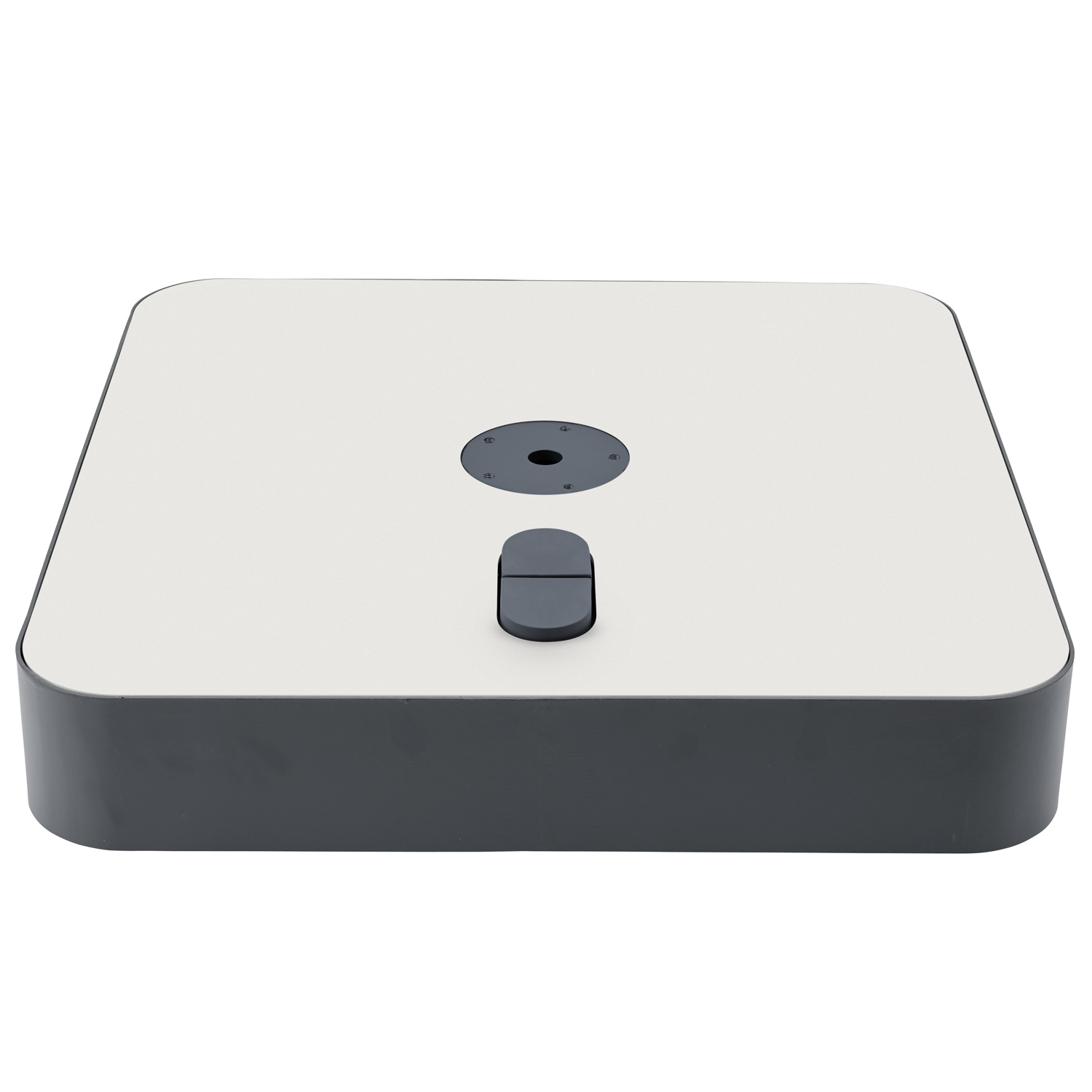 Rollensockel für Sunwing Casa 4 Rollensockel_anthrazit_mit_Dekorplatte_grauweiss_RAL9002_120kg_10_2023